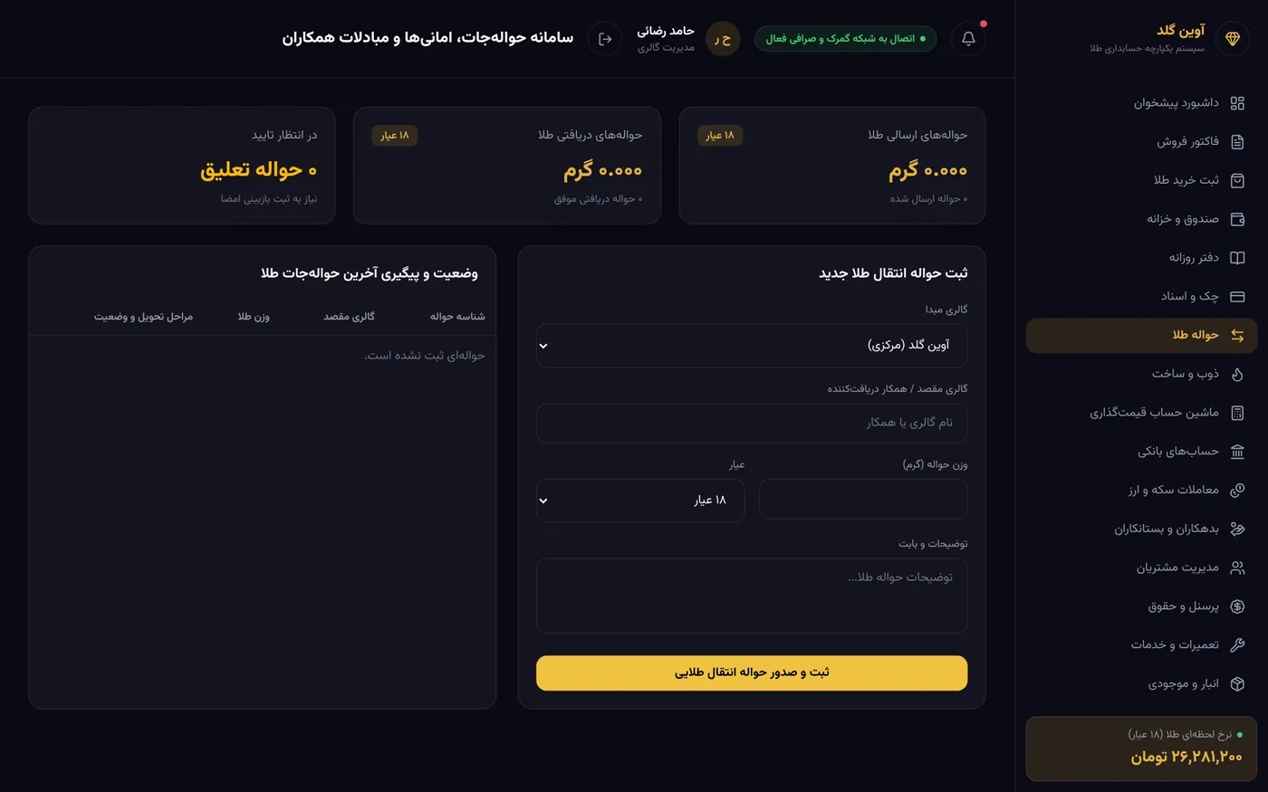 نظام الحوالات والأمانات ومبادلات الزملاء