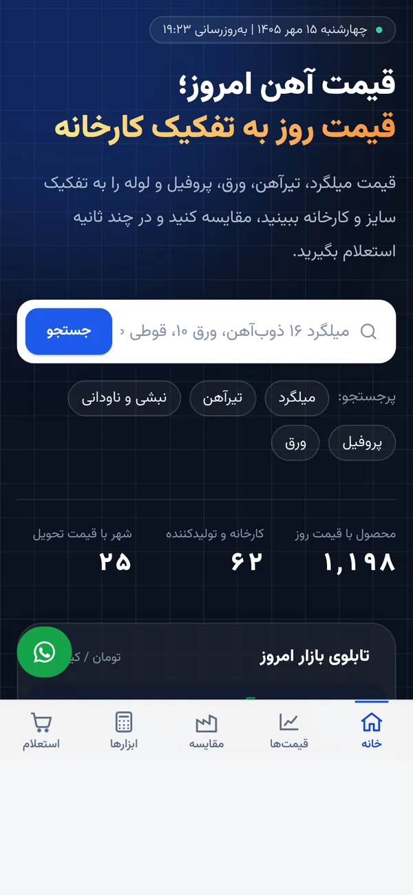 نسخة الجوال من سايت آهن